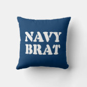 ネイビーブラット クッション (裏面)