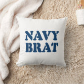 ネイビーブラット クッション (ブランケット)