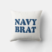 ネイビーブラット クッション (裏面)