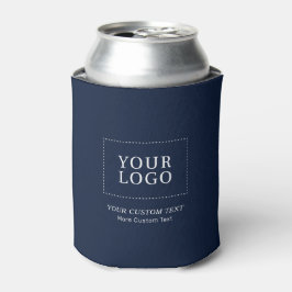 ネイビーブランドのカスタムビジネスロゴ販促商品 缶クーラー