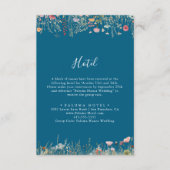 ネイビーブリスフルボホワイルドフラワーホテル エンクロージャーカード (正面)