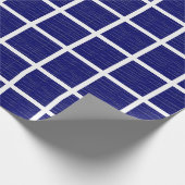 ネイビーブルウィンドウストライプ枠 ラッピングペーパー (角)