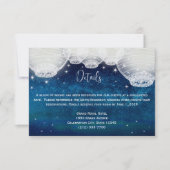 ネイビーブルオープレンス銀河系紙ランタンエンクロージャ 出欠カード (正面)