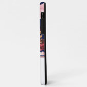 ネイビーブルゴーニュフローラ Case-Mate iPhoneケース (裏面/左)