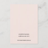 ネイビーブルゴーニュプロテアフローラネックレスディスプレイカード エンクロージャーカード (裏面)