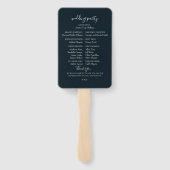 ネイビーブルゴーニュ秋フローラ結婚リース ハンドファン (裏面)