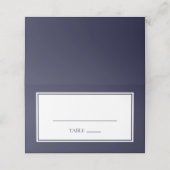 ネイビーブルダブルテー縁どブルカード プレイスカード (外部開封)