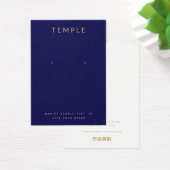 ネイビーブルロゴのイヤリングディスプレイカードを追加 (デスク)