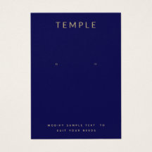 ネイビーブルロゴのイヤリングディスプレイカードを追加