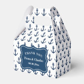 ネイビーブルーいかりカスタム航海の結婚披露宴 フェイバーボックス (裏面サイド)