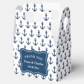 ネイビーブルーいかりカスタム航海の結婚披露宴 フェイバーボックス (オープン)