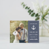 ネイビーブルーいかりバイザシーザデイト 案内ポストカード (スタンド正面)