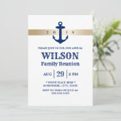 ネイビーブルーいかり航海のファミリー懇親会 招待状 (スタンド正面)