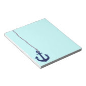 ネイビーブルーいかり ノートパッド (アングル)