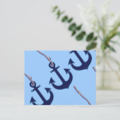 ネイビーブルーいかり ポストカード (スタンド正面)