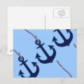 ネイビーブルーいかり ポストカード (正面/裏面)