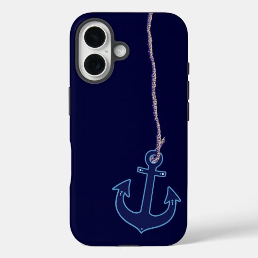 ネイビーブルーいかり Case-Mate iPhoneケース (裏面)