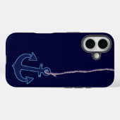 ネイビーブルーいかり Case-Mate iPhoneケース (裏面 (横))
