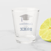 ネイビーブルーおめでとう大学卒業 ショットグラス (裏面)