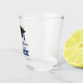 ネイビーブルーおめでとう大学卒業 ショットグラス (右)