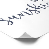 ネイビーブルーお前は俺の太陽だ ポスター (角)