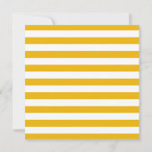 ネイビーブルーとイエロー航海ののストライプ赤ちゃんシャワー 招待状 (裏面)