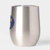 ネイビーブルーとオレンジの学校の色のクラス年 (背面)