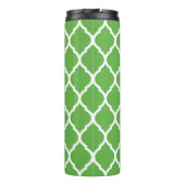 ネイビーブルーとグリーンモロッコクローバーモノグラム タンブラー (裏面)