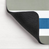 ネイビーブルーとグレーのストライプマウスパッド マウスパッド (コーナー)