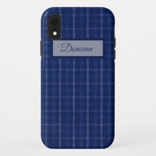 ネイビーブルーとグレープレイドケースメイトiPhoneケース iPhone XRケース