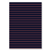 ネイビーブルーとコーラル結婚フォトのテーブルカード テーブルナンバー (裏面)