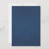 ネイビーブルーとゴールドのヴィンテージローズ 初聖体拝領 招待状 (裏面)