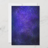 ネイビーブルーとゴールドの30歳誕生日ディナーParty 招待状 (裏面)