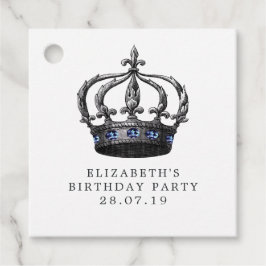 ネイビーブルーとシルバーの人魚 フェイバータグ