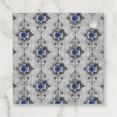 ネイビーブルーとシルバーの人魚 フェイバータグ (裏面)