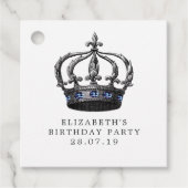 ネイビーブルーとシルバーの人魚 フェイバータグ (正面)