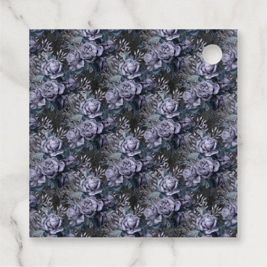 ネイビーブルーとシルバーヴィンテージフクロウ フェイバータグ (裏面)