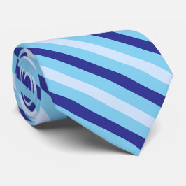 ネイビーブルーとターコイズ対角ストライプ線 ネクタイ