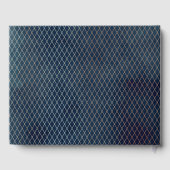 ネイビーブルーとバラ金ゴールドカスタムゲストブック ゲストブック (裏面)