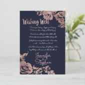 ネイビーブルーとバラ金ゴールドフローラの願い 招待状 (スタンド正面)