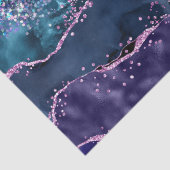 ネイビーブルーとパープルのグリッター海ゲート 薄葉紙 (詳細)