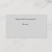 ネイビーブルーとピンクのブライダルシャワーラッフルチケットアン エンクロージャーカード (裏面)