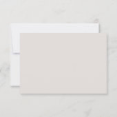 ネイビーブルーとピンクのモダンなモノグラム幾何学デザインの結婚式RSVP 招待状 (裏面)