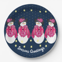 ネイビーブルーとピンクの黄色い星