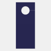 ネイビーブルーとフェイクバラ金ゴールド結婚フローラ ドアノブサイン (裏面)