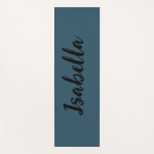 ネイビーブルーとブラックモダンクリーンな外観 ヨガマット (正面)