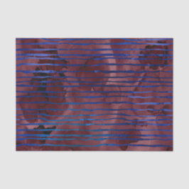 ネイビーブルーとブルゴーニュのパタストライプのーン 薄葉紙