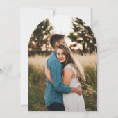 ネイビーブルーとブルゴーニュのフローラ結婚ズ 招待状 (裏面)