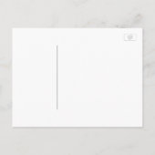 ネイビーブルーとブルゴーニュ赤フローラ保存日 案内ポストカード (裏面)