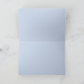 ネイビーブルーとホワイトの貝殻の飾り サンキューカード (内部)